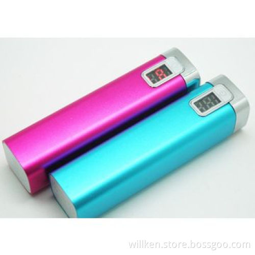 Power Bank, 2,200mAh, 4 LED Indicator, Stainless Case, Protect Overcharge Discharge